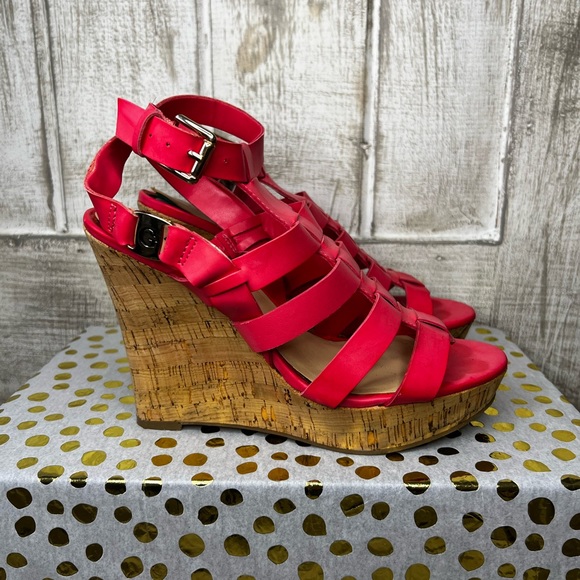 Guess Espadrilles‎ size 7.5 coral - Picture 1 of 4